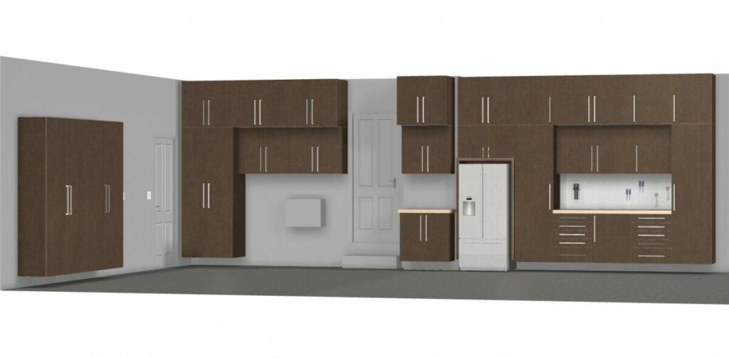 garage renovation 3-d drawing