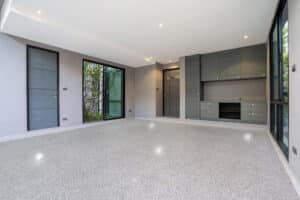 Modern Garage, OGI with cabinets