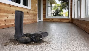 Boots on OGI flooring