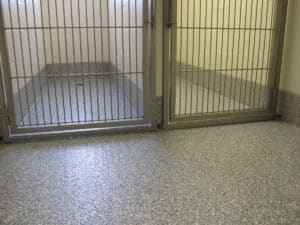 Two dog kennels
