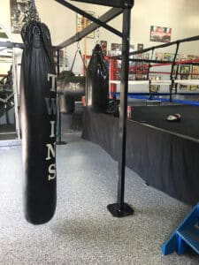 Punching bag with OGI flooring