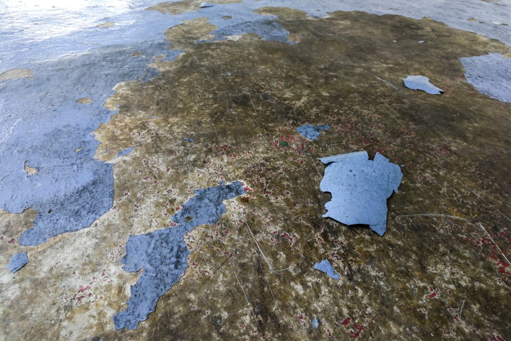 Epoxy floor tearing